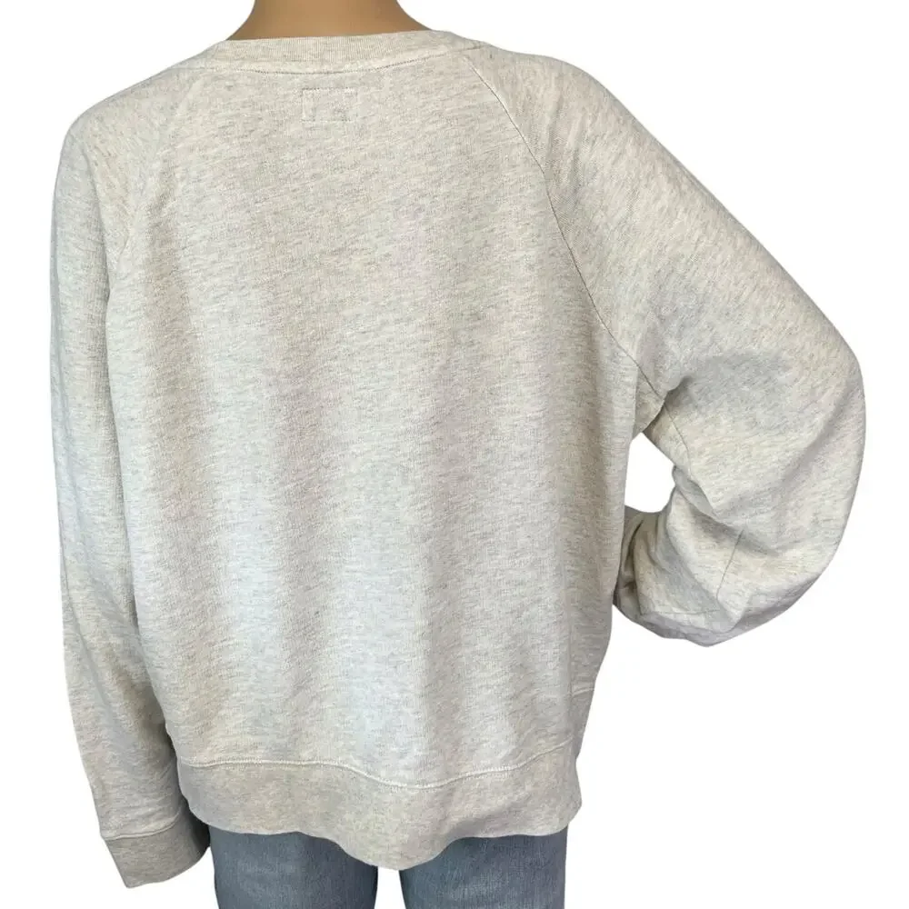 J. Crew Vintage Fleece Sweatshirt Gray Size XL